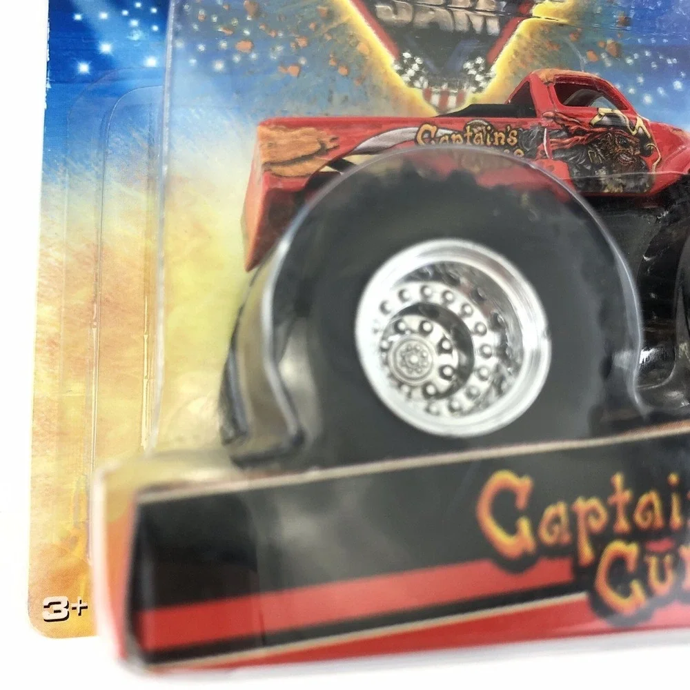 Hot Wheels Monster Jam CAPTAIN'S CURSE Monster Truck Red 1/75 Diecast 1/64 New‎